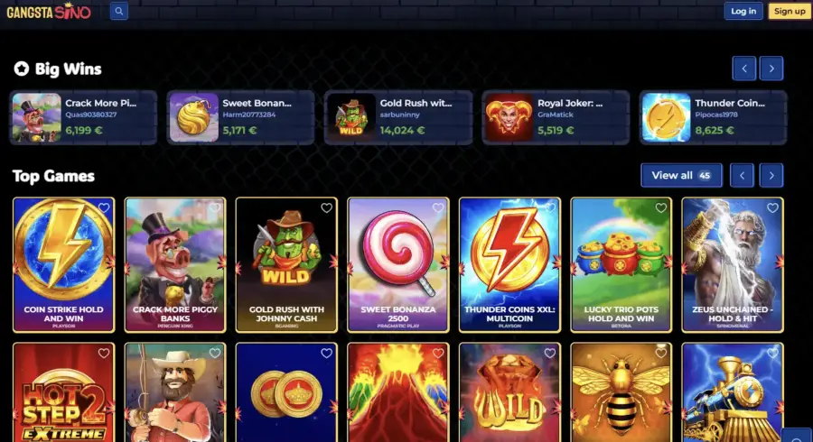 Gangstasino casino