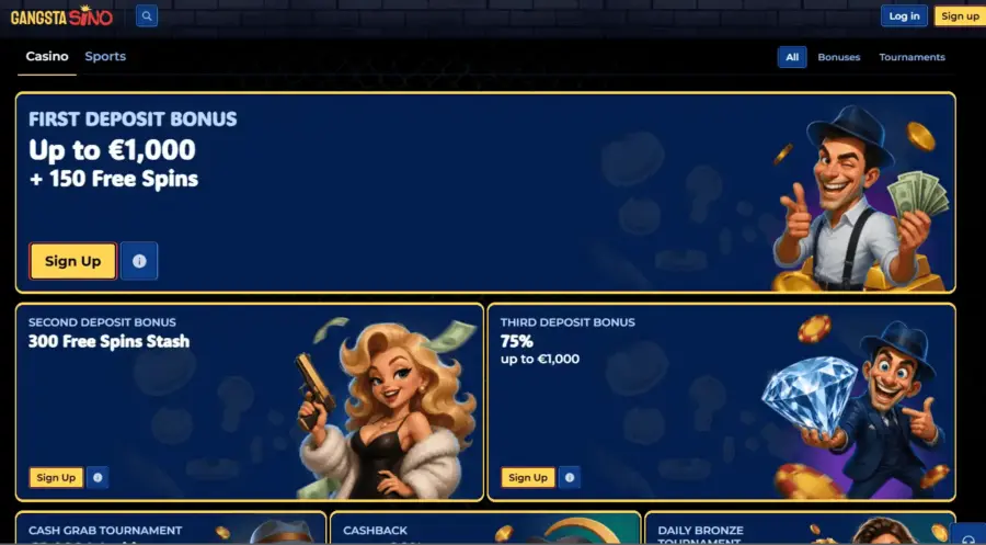Gangstasino login